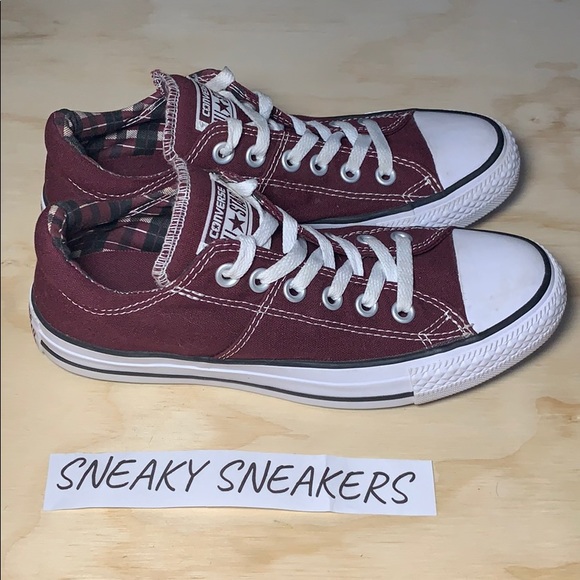 womens converse maroon
